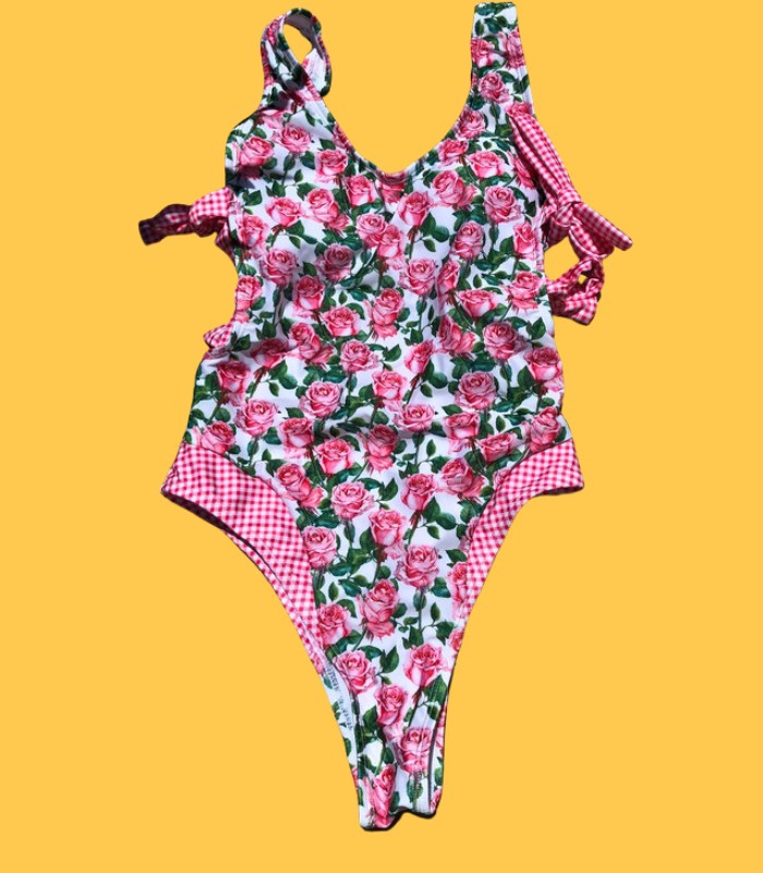 Fato banho rosas_1 Fato de Banho rosas - S - Image 1