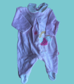 Babygrow aveludado com fada - 50cm - 0 meses