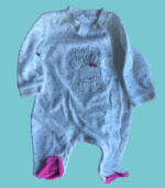 Babygrow aveludado Goodnight - 56cm - 1 mês