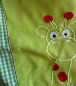 Bibe escolar verde de girafa - 4 anos - Image 5