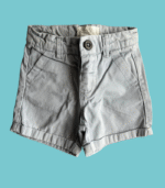 Calções clássicos, em tecido, com dobra -  18-24 meses