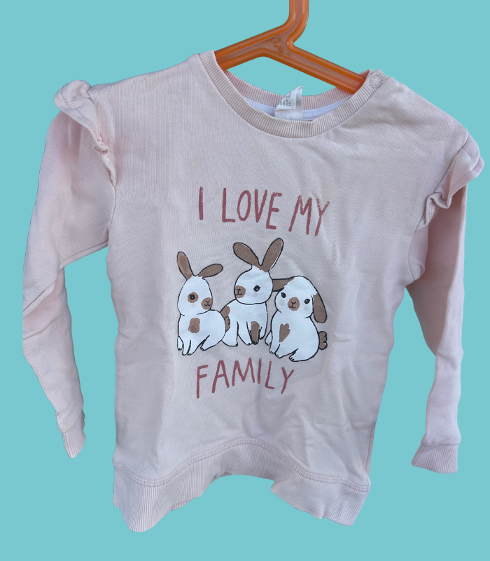 Camisola I love y Family_H&M_18-24meses_1 Camisola I love my family - 92cm - 18-24meses - H&M - Image 1