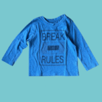 Camisola fina "Break the Rules" - 92cm - 18-24 meses