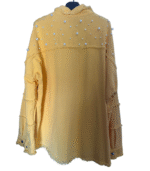 Casaco Oversized amarelo com tachas - M/L - Image 2