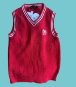 Colete vermelho em malha - 4-5 anos