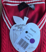 Colete vermelho em malha - 4-5 anos - Image 3