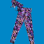 Conjunto de desporto calça e top - padrão círculos - M