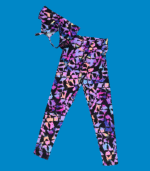 Conjunto de desporto calça e top - padrão círculos - M