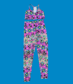 Conjunto de desporto calça e top - padrão triângulo - M