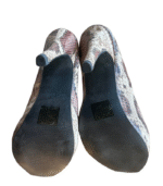 Sapatos peep toe snake print castanhos - 38 - Image 3