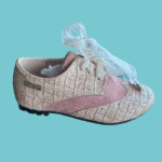 Sapatos rosa com atacadores em tule - Axel Girl