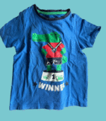 T-shirt Crocodilo azul - 92cm - 18-24 meses