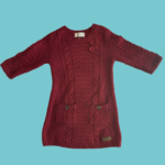 Vestido de malha bordeaux - MAYORAL - 104 - 4 anos