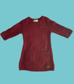 Vestido de malha bordeaux - MAYORAL - 104 - 4 anos