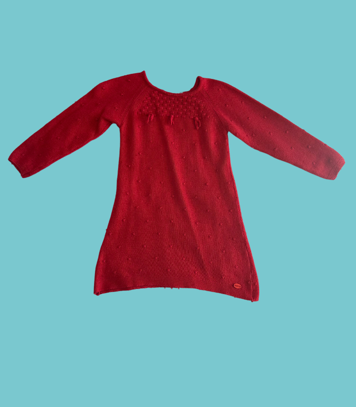Vestido malha vermelho_Metro_1 Vestido de malha vermelho - METRO - 4 anos - Image 1