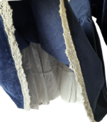 Vestido de cerimónia em veludo azul e com renda - SARDÓN - 36 meses - Image 4