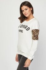 Camisola Leopard at mode - branca - M/L - Image 3