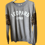 Camisola Leopard at mode - cinzenta - M/L