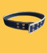 Cinto de veludo azul - 85cm - AXEL