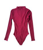 Body bordeaux com gola - M - Image 2
