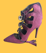 Botins bordeaux com cordões - Sahoco - 39