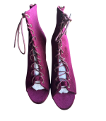 Botim aberto veludo bordeaux - AXEL - 41 - Image 2