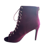 Botim aberto veludo bordeaux - AXEL - 41 - Image 3