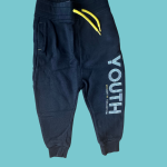 Calças pretas forradas - 92cm - 18-24 meses