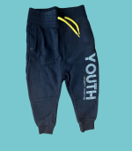 Calças pretas forradas - 92cm - 18-24 meses