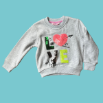 Camisola cinza Love & Peace - Watch Me - 92 cm - 2anos