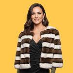 Casaco de pelo às riscas - Mivite - L