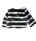 Casaco de pelo às riscas - Mivite - L - Image 2