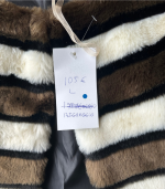 Casaco de pelo às riscas - Mivite - L - Image 3