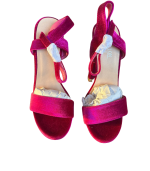 Sandálias altas veludo rosa - 38 - Image 2