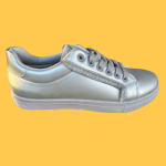 Sapatilhas cinza com  franja - 37