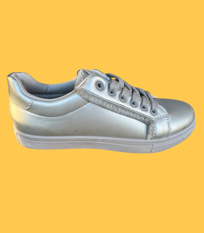 Sapatilha franja cinza_1 Sapatilhas cinza com franja - 37 - Image 1