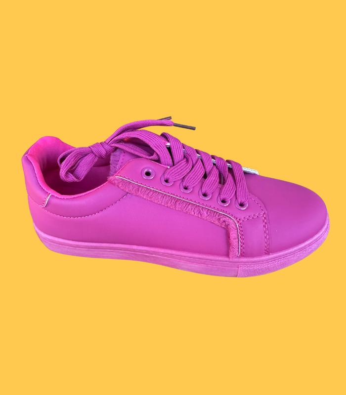 Sapatilha franja rosa_1 Sapatilhas rosa com franja - Image 1