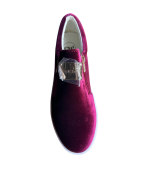 Sapato plataforma veludo bordeaux- Exé - Image 2