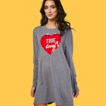 Vestido malha True Love cinza  - By Swan - TU