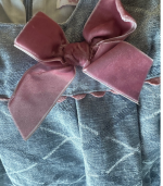 Vestido cerimónia aveludado com laço rosa - Newness - 86cm - 18 meses - Image 3