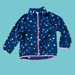 Casaco azul quentinho às bolas - H&M - 92cm - 2 anos