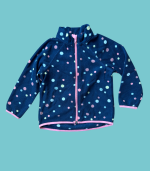 Casaco azul quentinho às bolas - H&M - 92cm - 2 anos