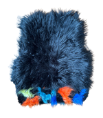 Colete peludo preto com cores - Golden Days Paris - S/M - Image 3