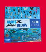 Puzzle Sea Life Above + Below - 48 peças - Crocodile Creek - + 4 anos