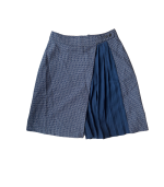 Saia azul com plissado - Axel - Image 2