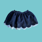 Saia azul com forro branco - Mayoral - 92 cm - 2 anos