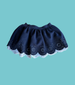 Saia azul com forro branco - Mayoral - 92 cm - 2 anos