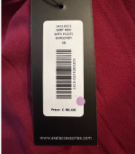 Saia veludo bordeaux com pormenor étnico - Axel - Image 6