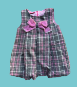 Vestido xadrez efeito balão - Gente Miúda - 18 meses