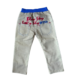 Calças bege cintura azul - CarnivalKids - 7 anos - Image 2